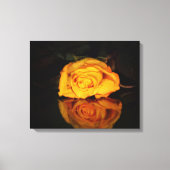 Die gelbe Rose Canvas Afdruk (Voorkant)