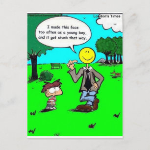 Die Gelukkige Gezichten Offbeat Cartoon Cadeaus & Briefkaart
