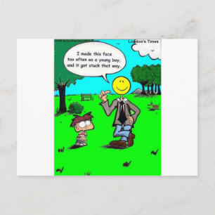 Die Gelukkige Gezichten Offbeat Cartoon Cadeaus &  Briefkaart