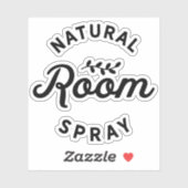 Die gesneden natuurlijke kamer spray essentiële ol sticker (Vel)