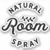 Die gesneden natuurlijke kamer spray essentiële ol sticker (Voorkant)