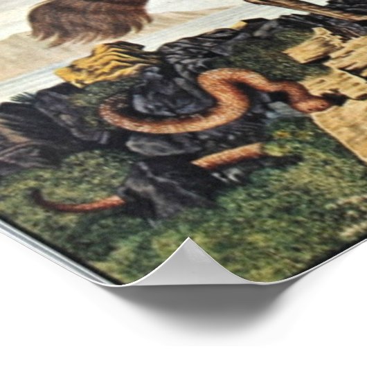 "Die gestreifte Hyäne" Poster (Hoek)