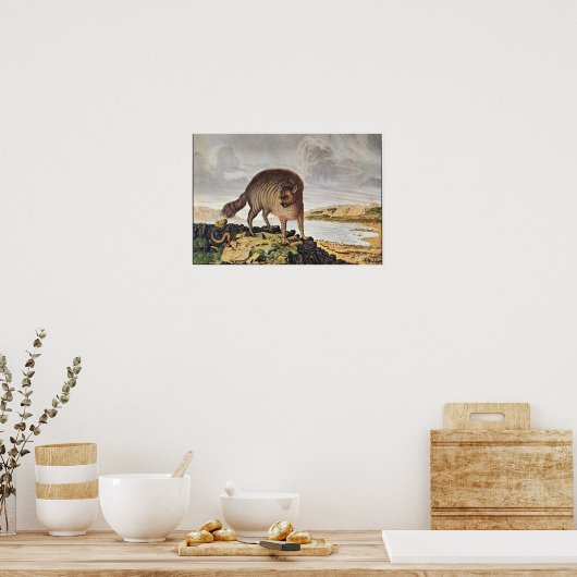 "Die gestreifte Hyäne" Poster (Keuken)