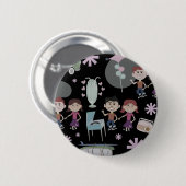 Die goeie oule dagen ronde button 5,7 cm (Voorkant /achterkant)