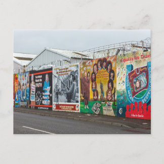 Die Graffiti in Belfast Irland Briefkaart