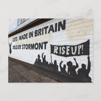 Die Graffiti in Belfast Irland Briefkaart