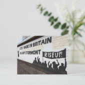 Die Graffiti in Belfast Irland Briefkaart (Staand voorkant)