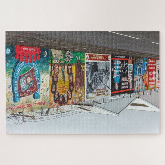 Die Graffiti in Belfast Irland Legpuzzel (Horizontaal)