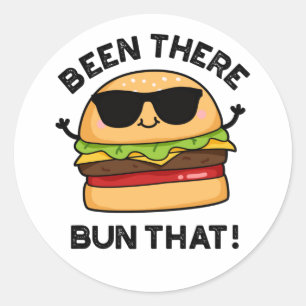 Die grappige Burger die er was... Ronde Sticker