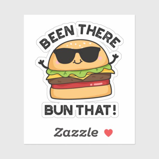 Die grappige Burger die er was... Sticker (Vel)