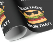 Die grappige Burger heeft een donkere hond. Cadeaupapier (Rol Hoek)