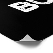 Die grappige Burger heeft een donkere hond. Poster (Hoek)