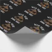 Die grappige Poop Pun Dark BG is er geweest Cadeaupapier (Hoek)