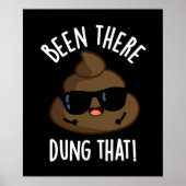Die grappige Poop Pun Dark BG is er geweest Poster (Voorkant)
