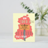 Die Grenze der DDR Briefkaart (Staand voorkant)