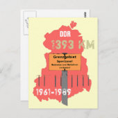 Die Grenze der DDR Briefkaart (Voorkant / Achterkant)
