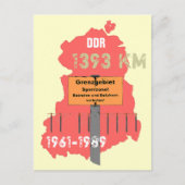 Die Grenze der DDR Briefkaart (Voorkant)