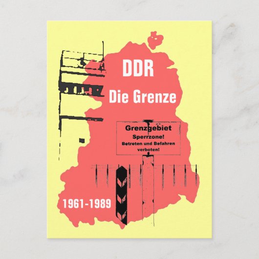 Die Grenze special Design Briefkaart (Voorkant)