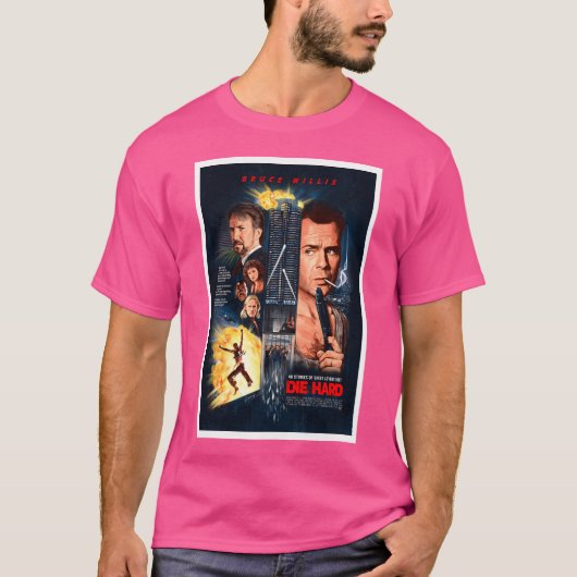 Die Hard Vintage Poster T-shirt (Voorkant)