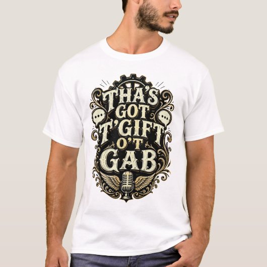 Die Heeft Het Geschenk Van De Praat Steampunk Ontw T-shirt (Voorkant)