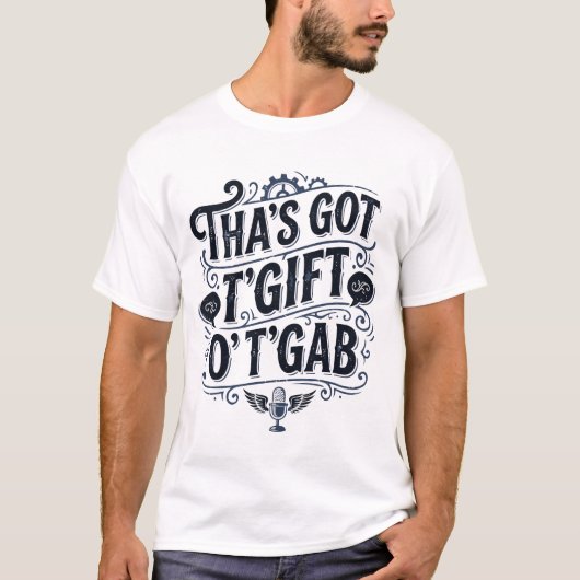 Die Heeft T Geschenk O D Gab Zwarte Ontwerp T-shirt (Voorkant)