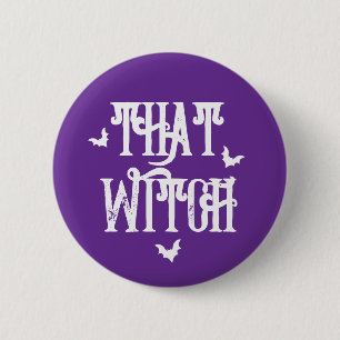 Die Heks Energie, Halloween knop Ronde Button 5,7 Cm
