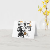 Die heks heeft mijn snoep afgepakt kaart (Gele Bloem)