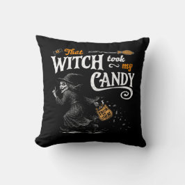 Die heks heeft mijn Snoep donker gemaakt Kussen