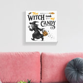 Die heks nam mijn Snoep Canvas Afdruk (Insitu (Woonkamer))