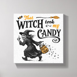 Die heks nam mijn Snoep Canvas Afdruk