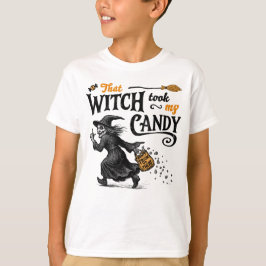Die heks nam mijn Snoep jongen T-shirt