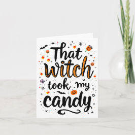 Die Heks Nam Mijn Snoep Typografie Kaart