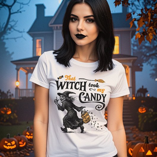 Die heks nam mijn Snoep vrouwen T-shirt