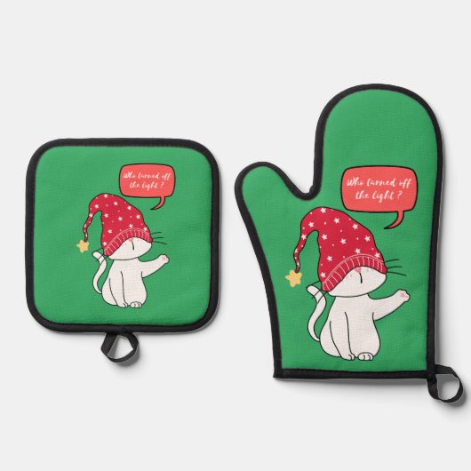 die het licht uitdeed ovenwant & pannenlap set (Voorkant)