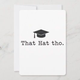 Die Hoed Toch Grappig Familie Vrienden Afstuderen Feestdagenkaart