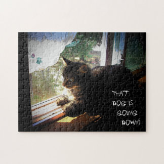 Die hond gaat naar beneden! Maak je eigen Legpuzzel