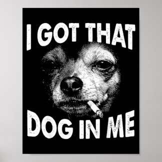 Die hond heb ik in grappige hond chihuahua liefheb poster
