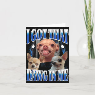 Die Hond Hebben in Grappige Hond Chihuahua Liefheb Kaart