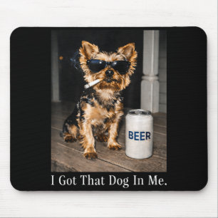 Die hond in grappige yorkie die sigaret rookt meme muismat