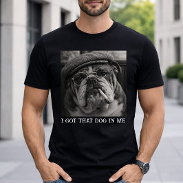 Die Hond Zit In Me Leuk Persoonlijk Hond Foto Cade T-shirt