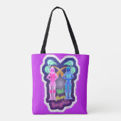 Die Hot Neon Knachten Tote Bag (Achterkant)