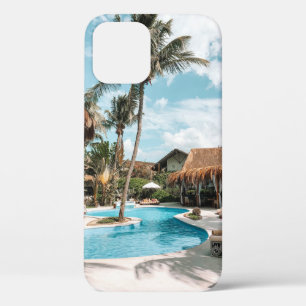 Die hutten en huizen in het zwembad overdag Case-Mate iPhone case