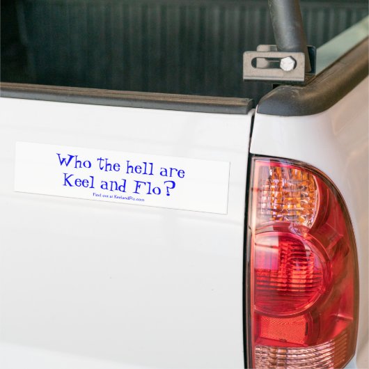 die idiote bumpersticker zijn (Op Truck)