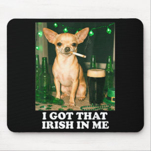 Die Ierse in hond chihuahua grappige st. patricks Muismat