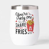 Die ik mijn frietjes zal delen met grappige Valent (Achterkant)