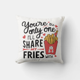 Die ik mijn frietjes zal delen met grappige Valent Kussen