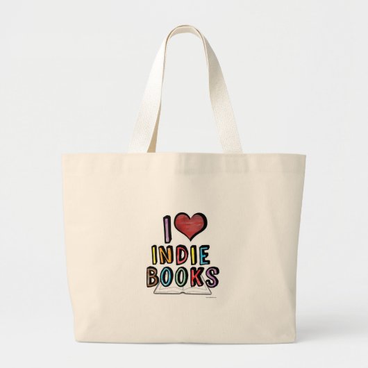Die Indie Boeken horen Grote Tote Bag (Voorkant)