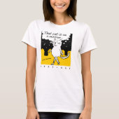 Die kat. Op een missie. T-shirt (Voorkant)