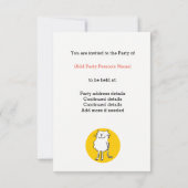 Die kat-uitnodiging kaart (Achterkant)