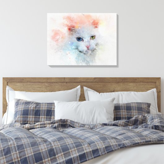 Die Katze Canvas Afdruk (Insitu (Slaapkamer))